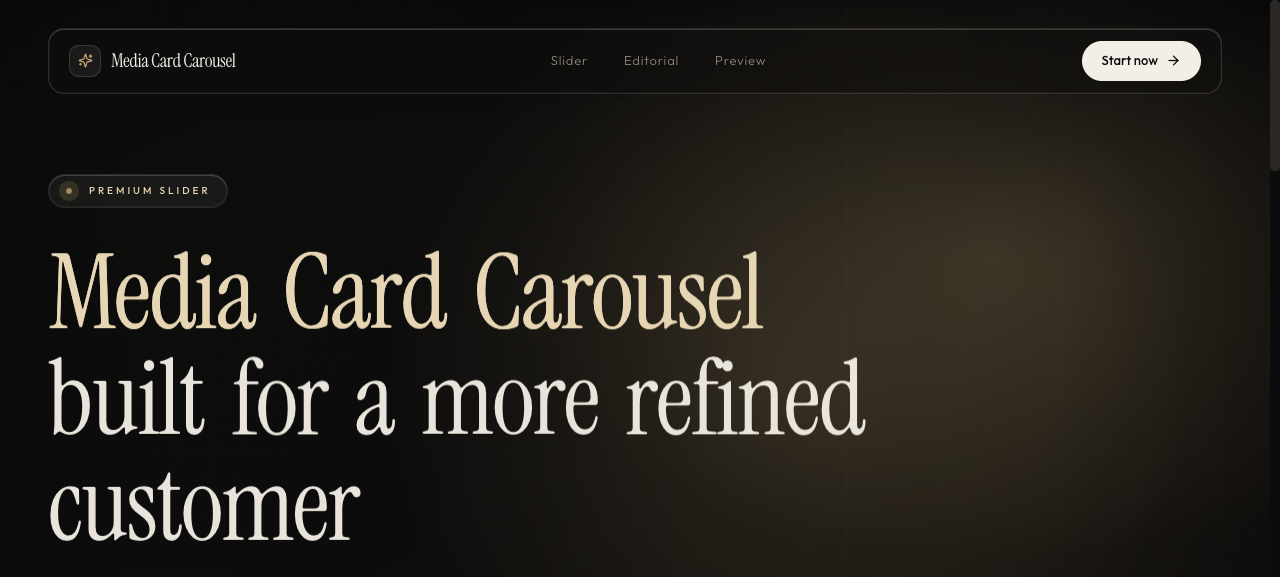Media Card Carousel