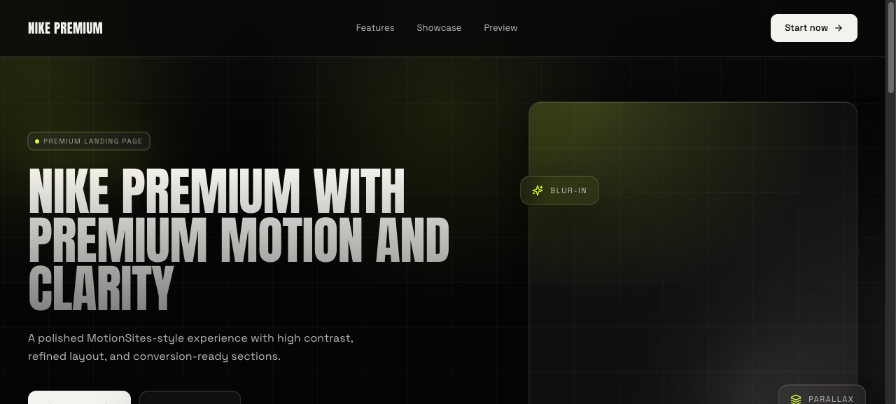 Nike Premium Landing