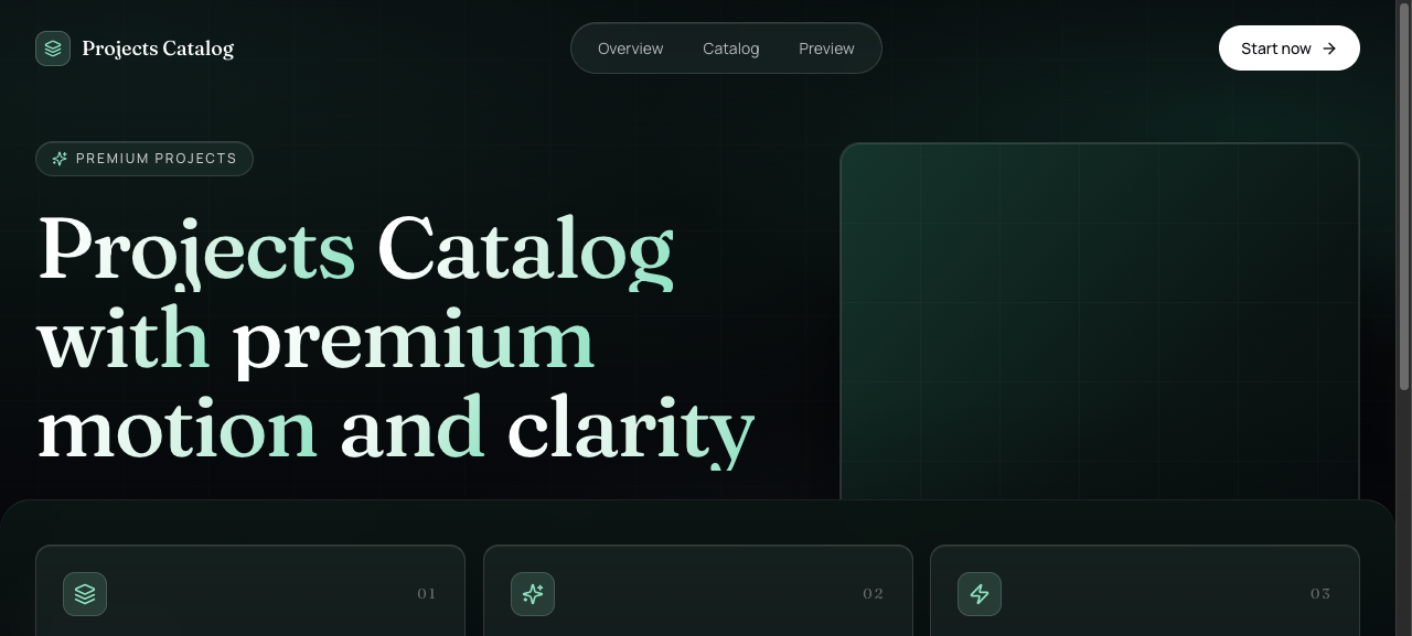 Projects Catalog