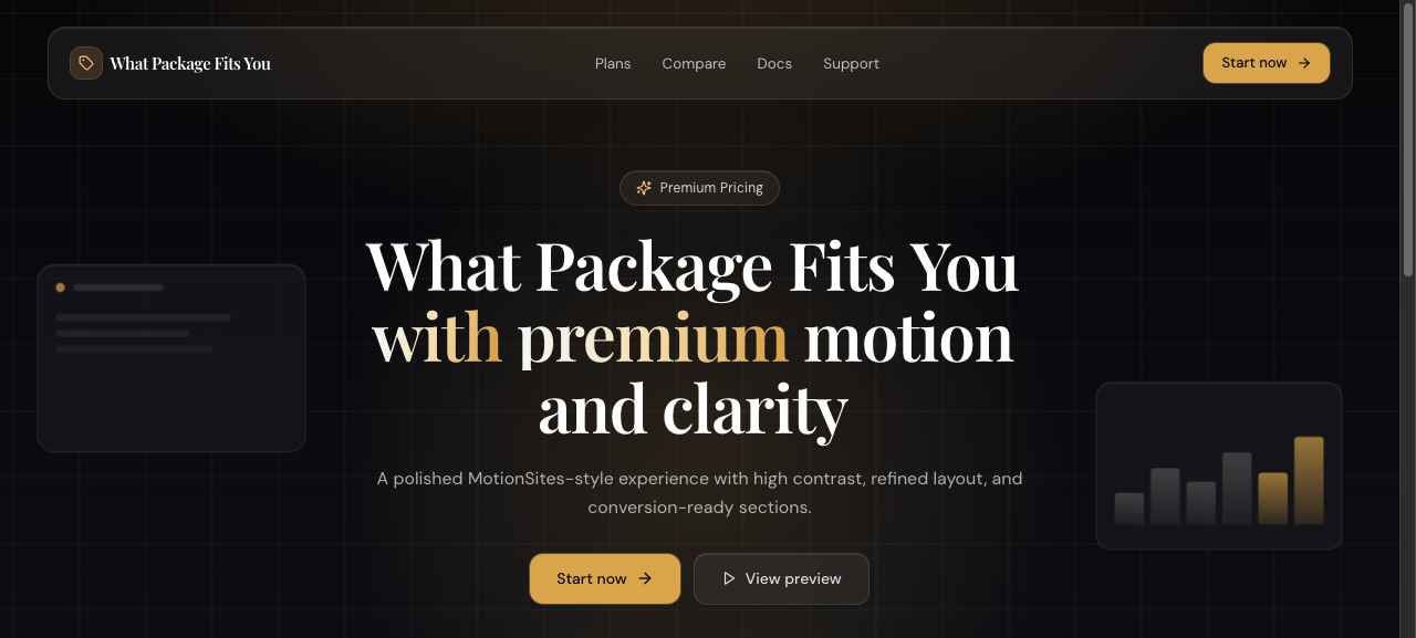 What Package Fits You