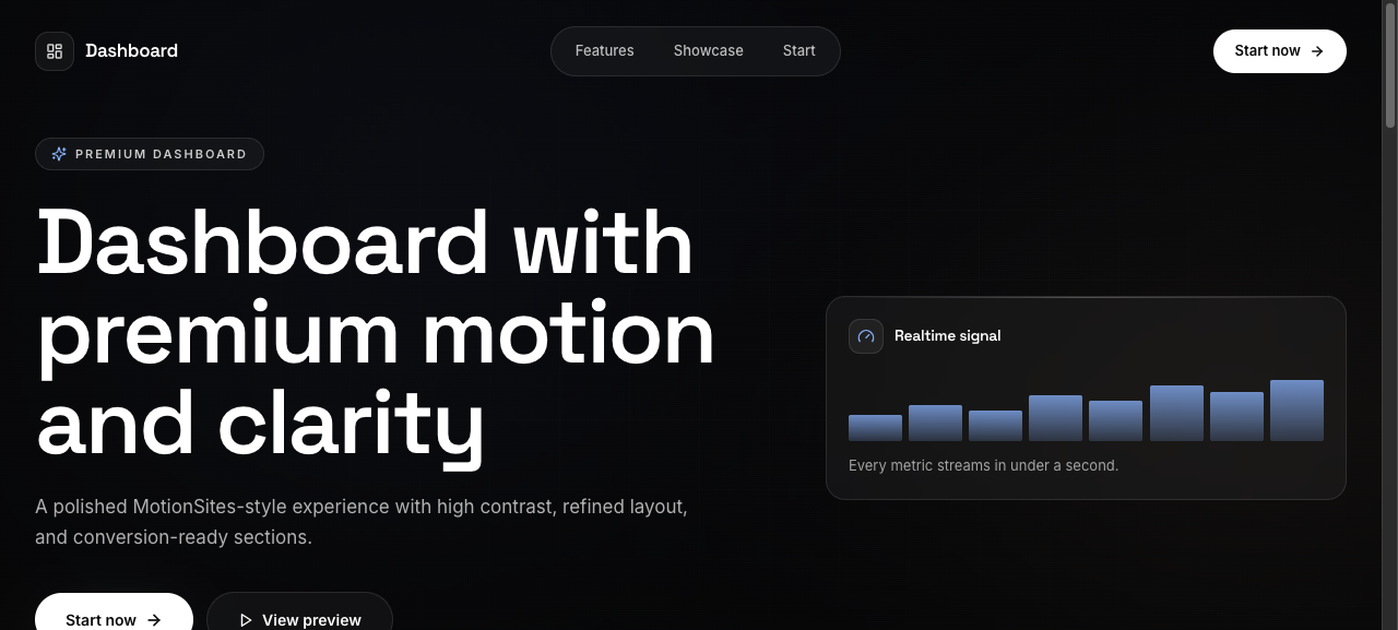 Dashboard UI