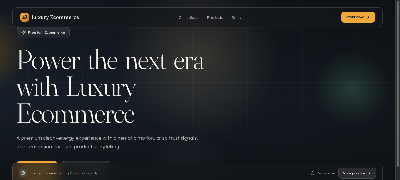 Luxury Ecommerce Design