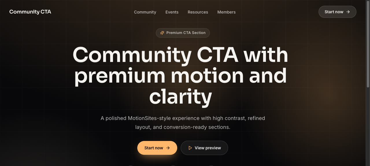 Community CTA