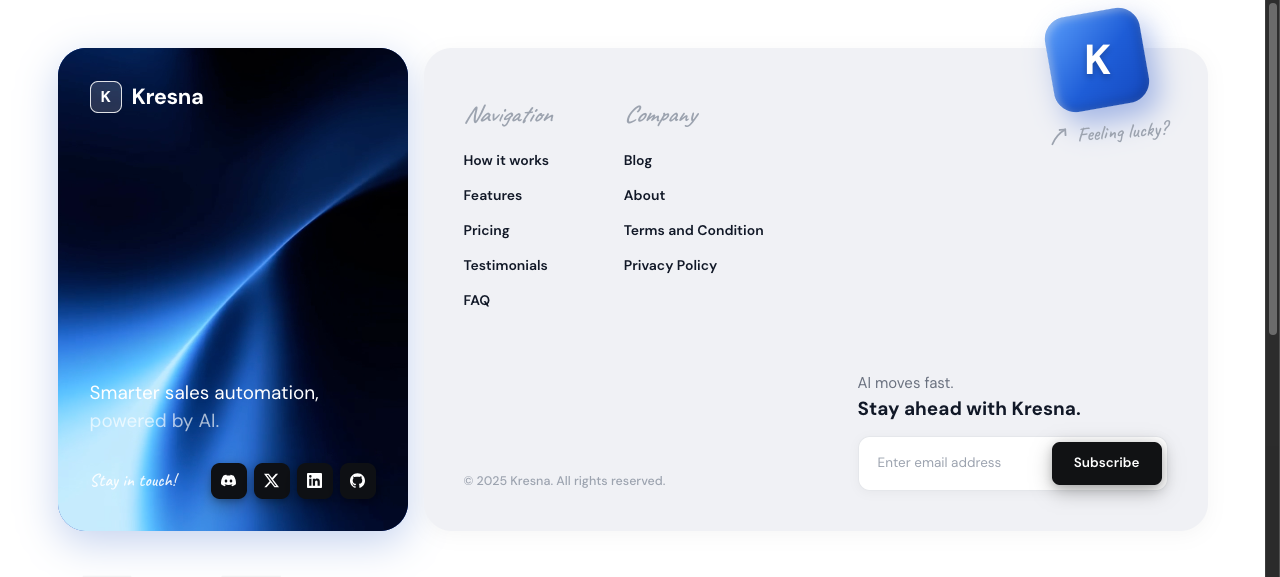 Kresna Footer